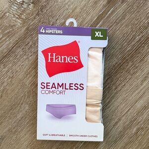 Hanes Seamless Comfort Hipsters XL - Cream